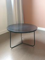 Marmer salontafel d50cm h35cm klein chipje hersteld, Huis en Inrichting, Ophalen, Gebruikt