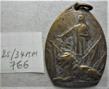 Jeton S.C. de Jesus protégez la Belgique 25/34mm lion et Jes, Enlèvement ou Envoi, Autres matériaux
