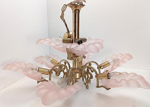 luchter Jugendstil art nouveau murano kroonluchter, Huis en Inrichting, Lampen | Kroonluchters, Gebruikt, Glas, Ophalen of Verzenden