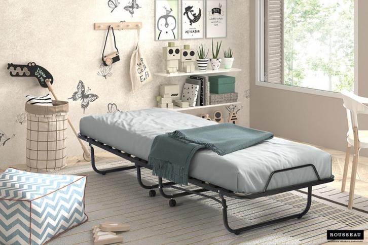 Plooibed Bruxelles NIEUW, Huis en Inrichting, Slaapkamer | Bedden, Nieuw, Eenpersoons, Ophalen of Verzenden