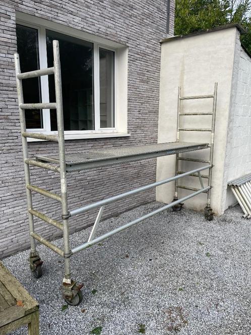 Stelling steiger, Doe-het-zelf en Bouw, Steigers, Gebruikt, Gevelsteiger, 5 meter of hoger, Ophalen