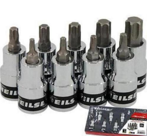 Neilsen 9-delige Torx set doppen T20-T60 1/2” dop torxdoppen, Auto diversen, Autogereedschap, Nieuw, Ophalen of Verzenden