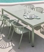 NIEUWE lichtgroene tuinset met 6 stoelen, 6 zitplaatsen, Ophalen of Verzenden, Tuinset, Eettafel