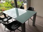 tafel, Huis en Inrichting, Tafels | Eettafels, Ophalen, Gebruikt, 200 cm of meer, 50 tot 100 cm