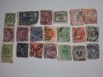 antieke postzegels Belgie,Fr,NL, Dtsl,Eng rond de jaren 1888, Ophalen, Zonder envelop, Gestempeld, Gestempeld