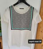 Bloesje Esprit maat 38, Maat 38/40 (M), Wit, Ophalen of Verzenden, Zo goed als nieuw