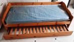 Lit en pin 200x90 avec tiroir et 2 sommiers à lattes, Maison & Meubles, Enlèvement