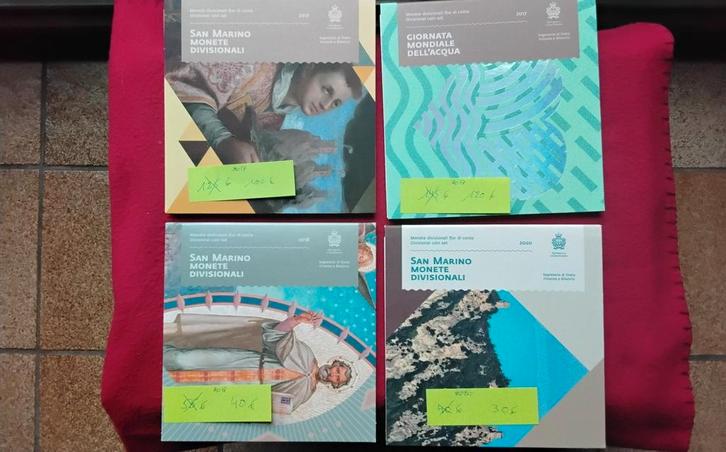 Jaarsets San Marino!! En de twee euro muntstukken, Postzegels en Munten, Munten | Europa | Euromunten, San Marino, Ophalen of Verzenden