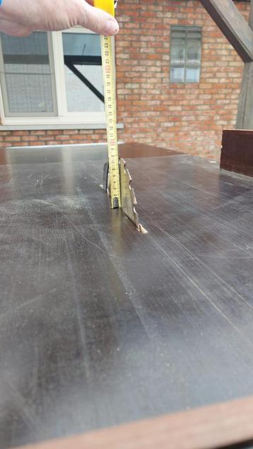 Zaagtafel (met uitklapbare tafels) beschikbaar voor biedingen