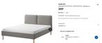 Ensemble complet lit IKEA, Ophalen, Gebruikt, Beige, 180 cm