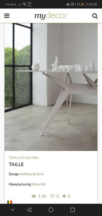 Table à manger et 6 chaises en céramique Sintino - Design