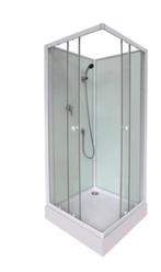 Complete douchecabine WHITE, Doe-het-zelf en Bouw, Sanitair, Ophalen, Gebruikt, Glas, Douche