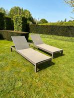 2 x chaise longue Jati&Kebon, Jardin & Terrasse, Comme neuf, Réglable, Textilène, Enlèvement