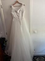 Trouwjurk, Kleding | Dames, Gelegenheidskleding, Maat 38/40 (M), Overige typen, Wit, Ophalen of Verzenden