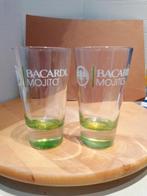 €3 voor 2 Bacardi mojito glazen. Glas., Collections, Comme neuf, Enlèvement ou Envoi