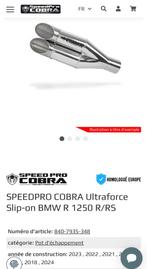 Slip-on Cobra BMW r1250r, Motoren, Motoren | BMW, Cardan-aandrijving, 2 cilinders, Particulier, Toermotor