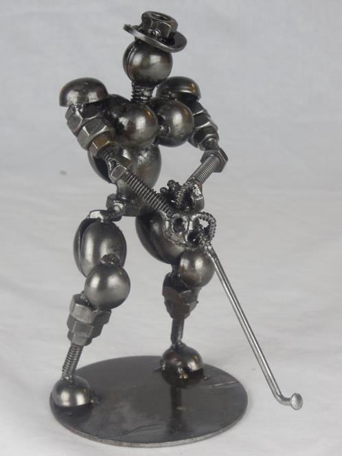 Golfstick Golf sport (18 cm) scrap metal, Verzamelen, Beelden en Beeldjes, Nieuw, Overige typen, Ophalen of Verzenden