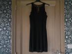 zwarte jurk kleed Linea Rafaelli gevoerd maat Small, Linea raffaelli, Ophalen of Verzenden, Onder de knie, Zo goed als nieuw
