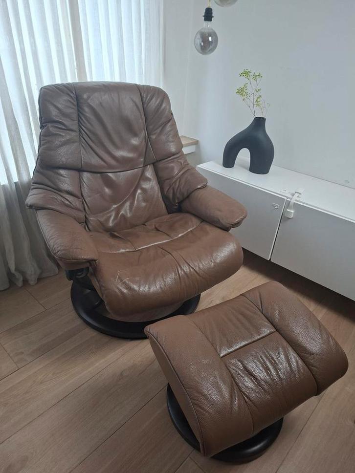 Stressless model Reno (incl.Hoocker), Maison & Meubles, Accessoires pour la Maison | Statues de Bouddha, Comme neuf, Enlèvement