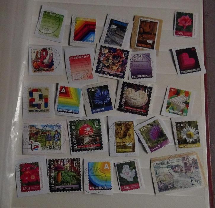 Set van 25 moderne Luxemburgse postzegels, Postzegels en Munten, Postzegels | Europa | Overig, Gestempeld, Luxemburg, Ophalen of Verzenden