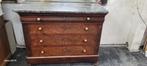 Commode Louis-Philippe 1900 avec marbre noir, Ophalen, Zo goed als nieuw