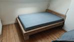 Handgemaakte bed ombouw in steigerhout, Grijs, 140 cm, Zo goed als nieuw, Ophalen