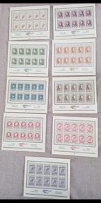 Timbres-poste Belgique / Année 1972/ 9 feuillets 10 Timbres., Ophalen of Verzenden, Postfris, Postfris