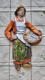 Prachtige vintage keramiek wanddecoratie (37 cm), Ophalen of Verzenden