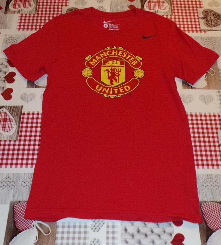 S small Nike Manchester t-shirt slim fit rood, Kleding | Heren, T-shirts, Gedragen, Maat 46 (S) of kleiner, Rood, Ophalen of Verzenden