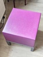 Pouf Quinze et Milan mauve, Ophalen, Vierkant, Zo goed als nieuw, Moderne