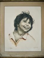 litho, „MIRKA”, gesigneerd Roger Hebbelinck, Antiek en Kunst, Kunst | Etsen en Gravures, Ophalen