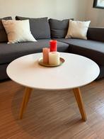 Ronde witte salontafel, Huis en Inrichting, Ophalen, Gebruikt