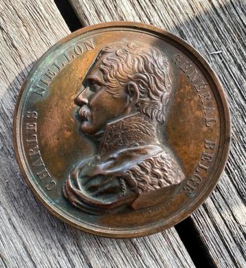 Zeer zeldzame medaille Generaal NIELLON 1833 beschikbaar voor biedingen