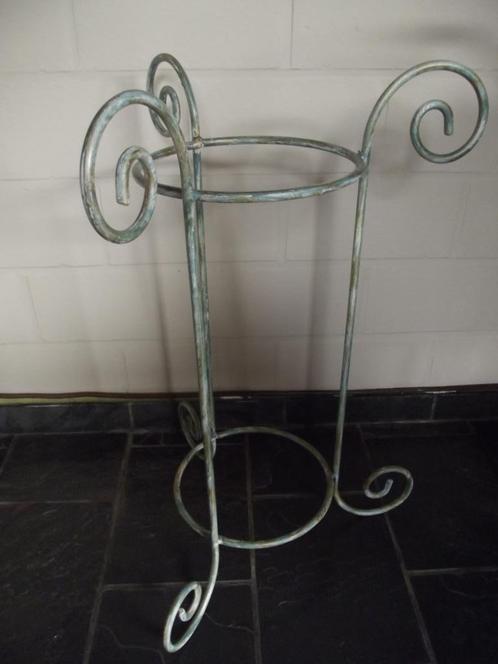 Metalen bloemenstaander, Tuin en Terras, Bloempotten, Zo goed als nieuw, Metaal, Binnen, Balkon, Tuin, 40 tot 70 cm, 40 cm of meer