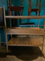 2 houten bankjes/rekjes., Huis en Inrichting, Ophalen, Zo goed als nieuw