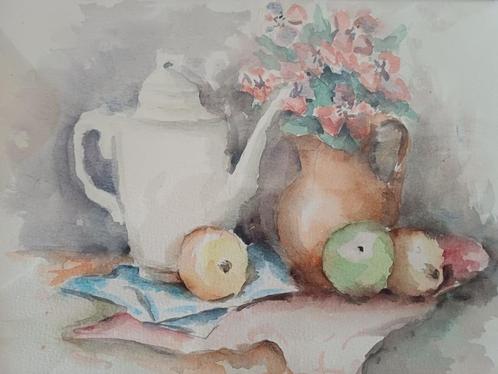 AQUAREL M. VAN DEN BEMPT, Antiek en Kunst, Kunst | Schilderijen | Klassiek, Verzenden