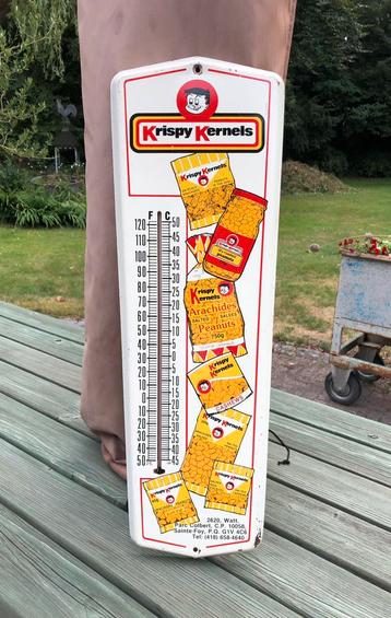 Metalen USA reclame Thermometer Krispy Kernels beschikbaar voor biedingen