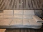 Canapé blanc 100% cuir, Maison & Meubles, Enlèvement, Cuir