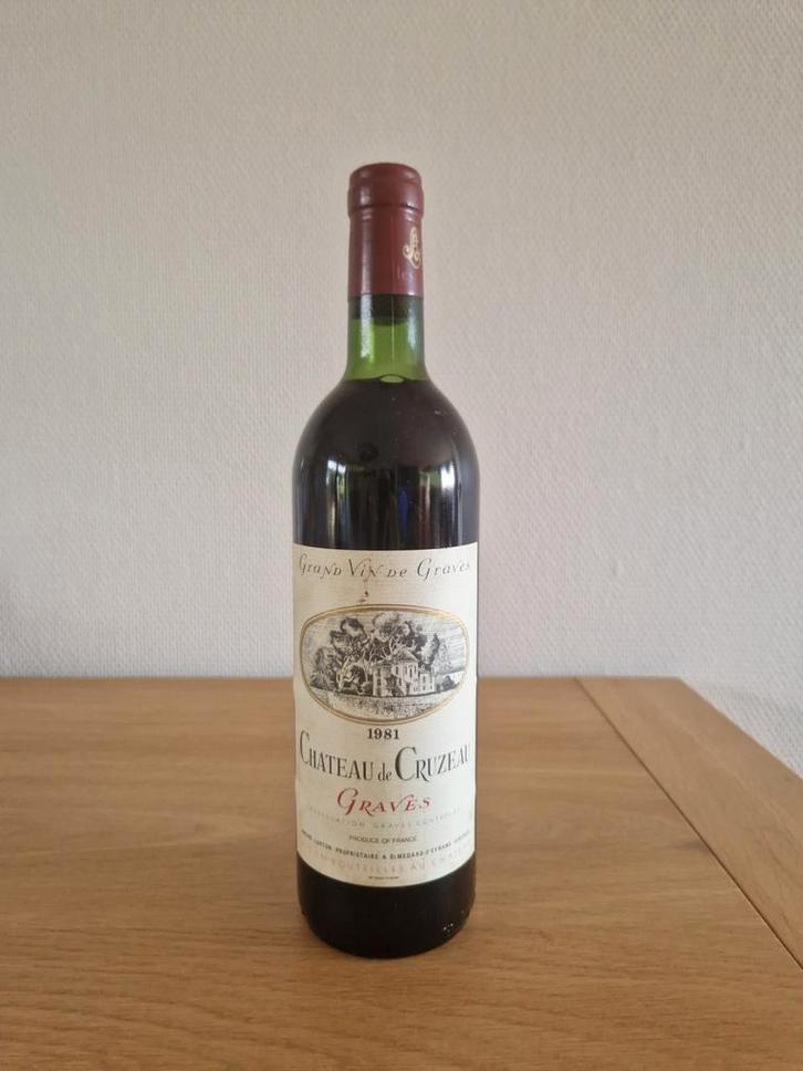 Château de Cruzeau - 1981 - Graves - 75 cl, Verzamelen, Wijnen, Nieuw, Rode wijn, Frankrijk, Vol, Ophalen of Verzenden
