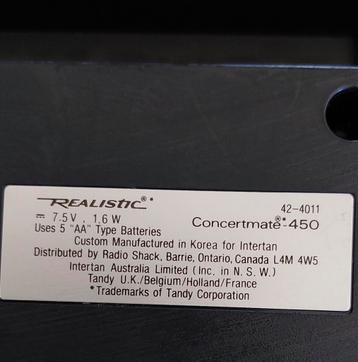 Realistic concertmate 450 beschikbaar voor biedingen