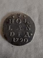 Holland Dubbele Wapen Stuiver MUNT 1790, Ophalen of Verzenden, Overige landen, Losse munt, Zilver