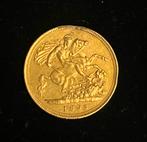 Gouden munt 1/2 Sovereign 1893, Antiek en Kunst, Goud, Ophalen of Verzenden