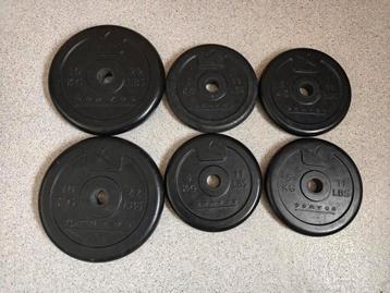 Set halterschijven van Domyos — 40 kg in totaal beschikbaar voor biedingen