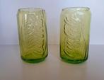 Vintage Coca Cola "Cann" (= blikje) glas McDonalds - Groen, Ophalen of Verzenden, Zo goed als nieuw, Frisdrankglas