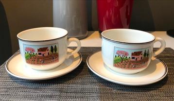 Tasses/soucoupes Villeroy & Boch Design Naif - Nouvelle, Enlèvement ou Envoi, Neuf, Porcelaine