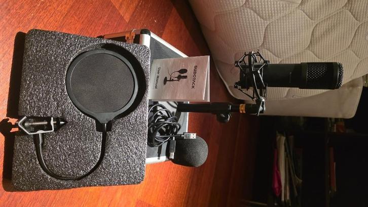 Professionele Podcast USB Microfoon, Muziek en Instrumenten, Microfoons, Zo goed als nieuw, Overige typen, Ophalen