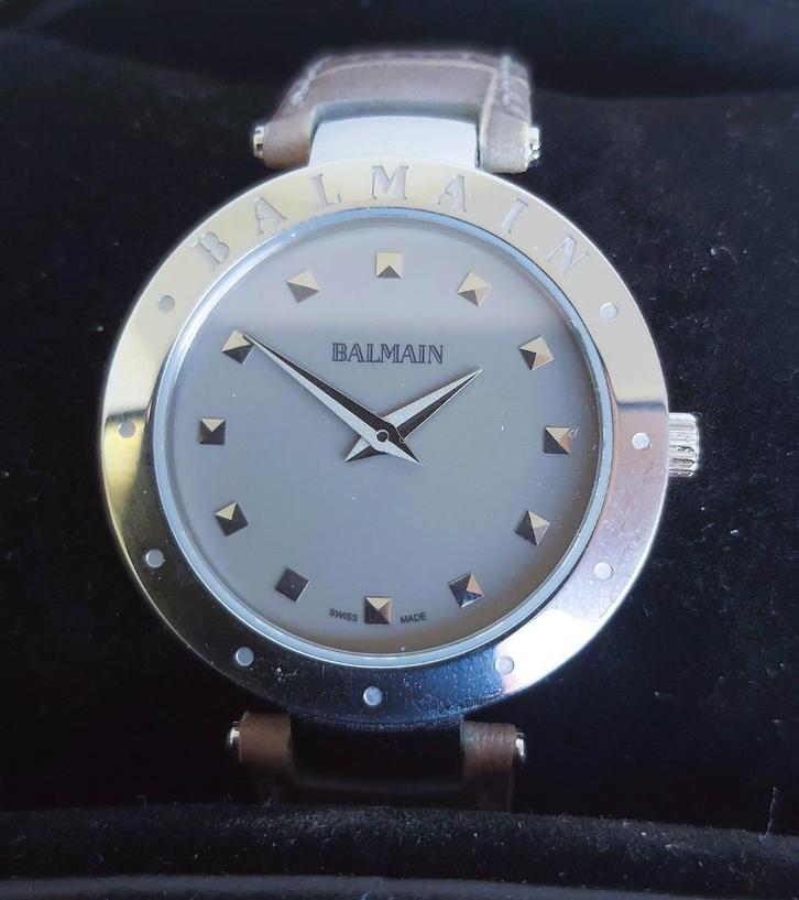 BALMAIN dames horloge, Handtassen en Accessoires, Horloges | Dames, Zo goed als nieuw, Polshorloge, Overige merken, Staal, Leer