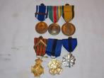 Belgische militaria lotje van dezelfde militair, Verzamelen, Ophalen of Verzenden, Landmacht, Lintje, Medaille of Wings