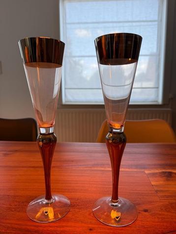 2 champagne flutes Orrefors Sweden (ANAK), Enlèvement