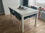 Tafel (uitschuifbaar) + 4 stoelen, Huis en Inrichting, Ophalen, Gebruikt